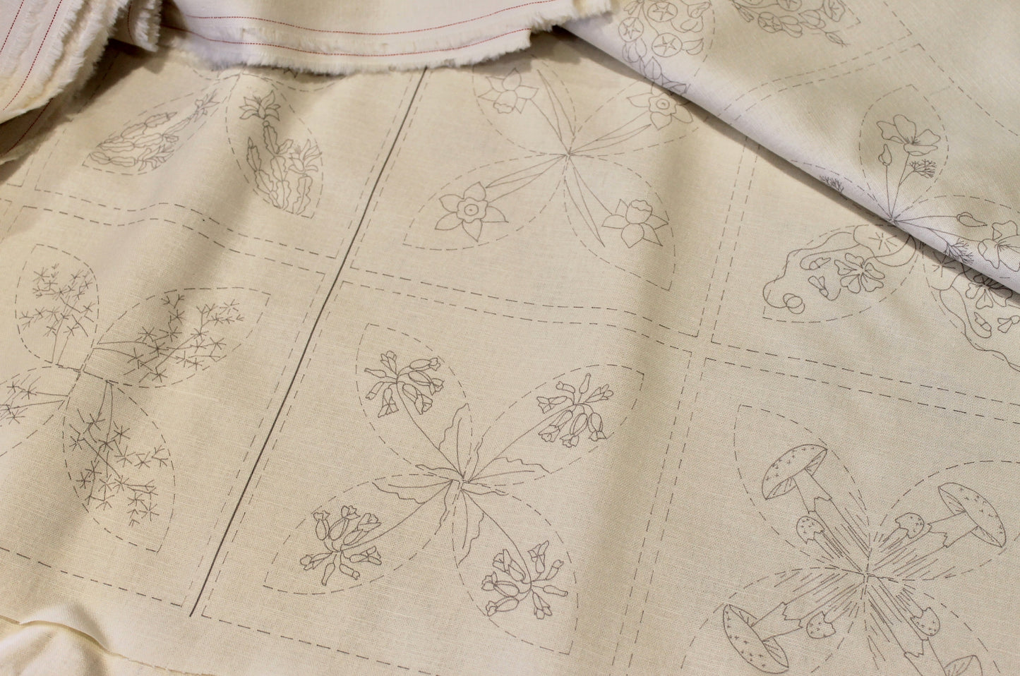 Jardin de Poche the 4 seasons pre-printed panel