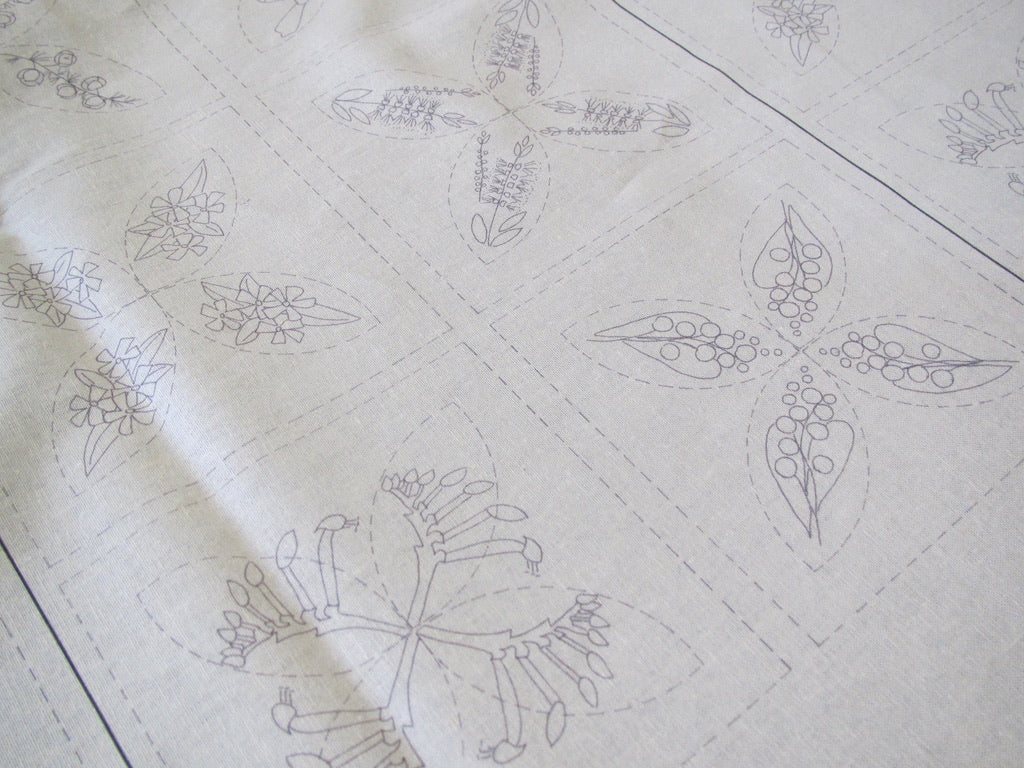 Jardin de Poche, around the bush /pre-printed panel