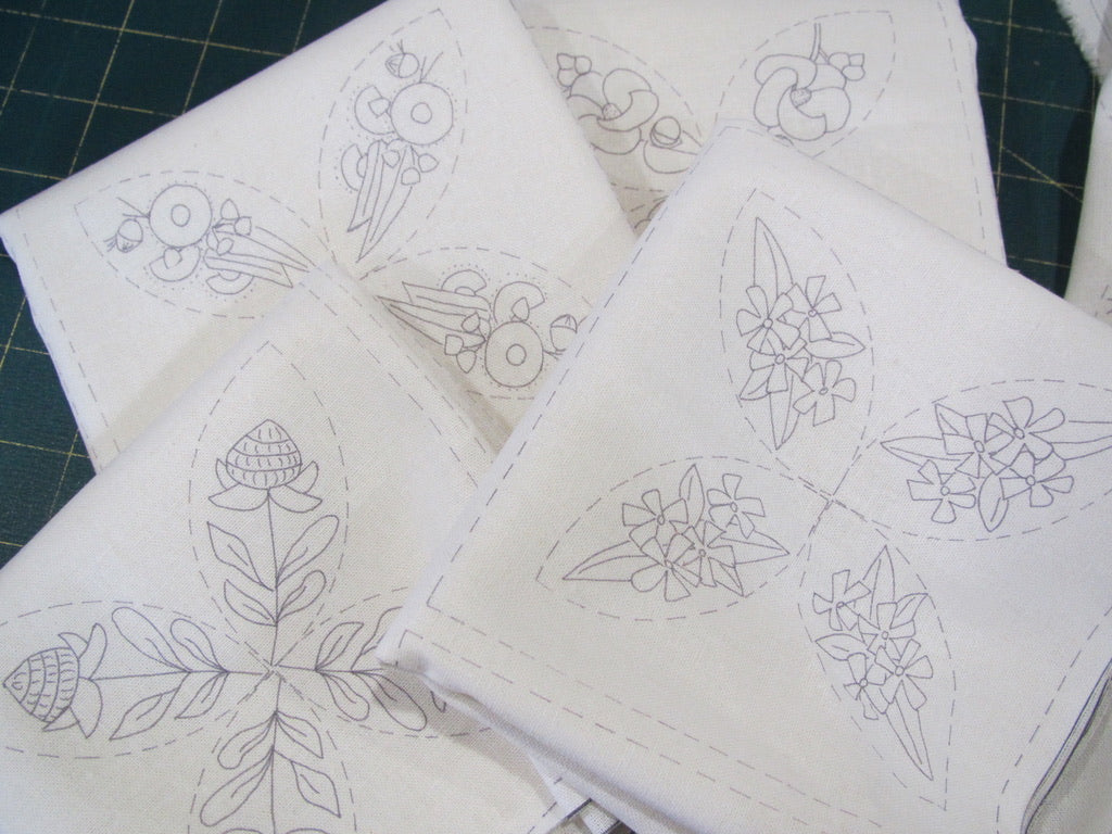 Jardin de Poche, around the bush /pre-printed panel – Véronique's Quilt ...